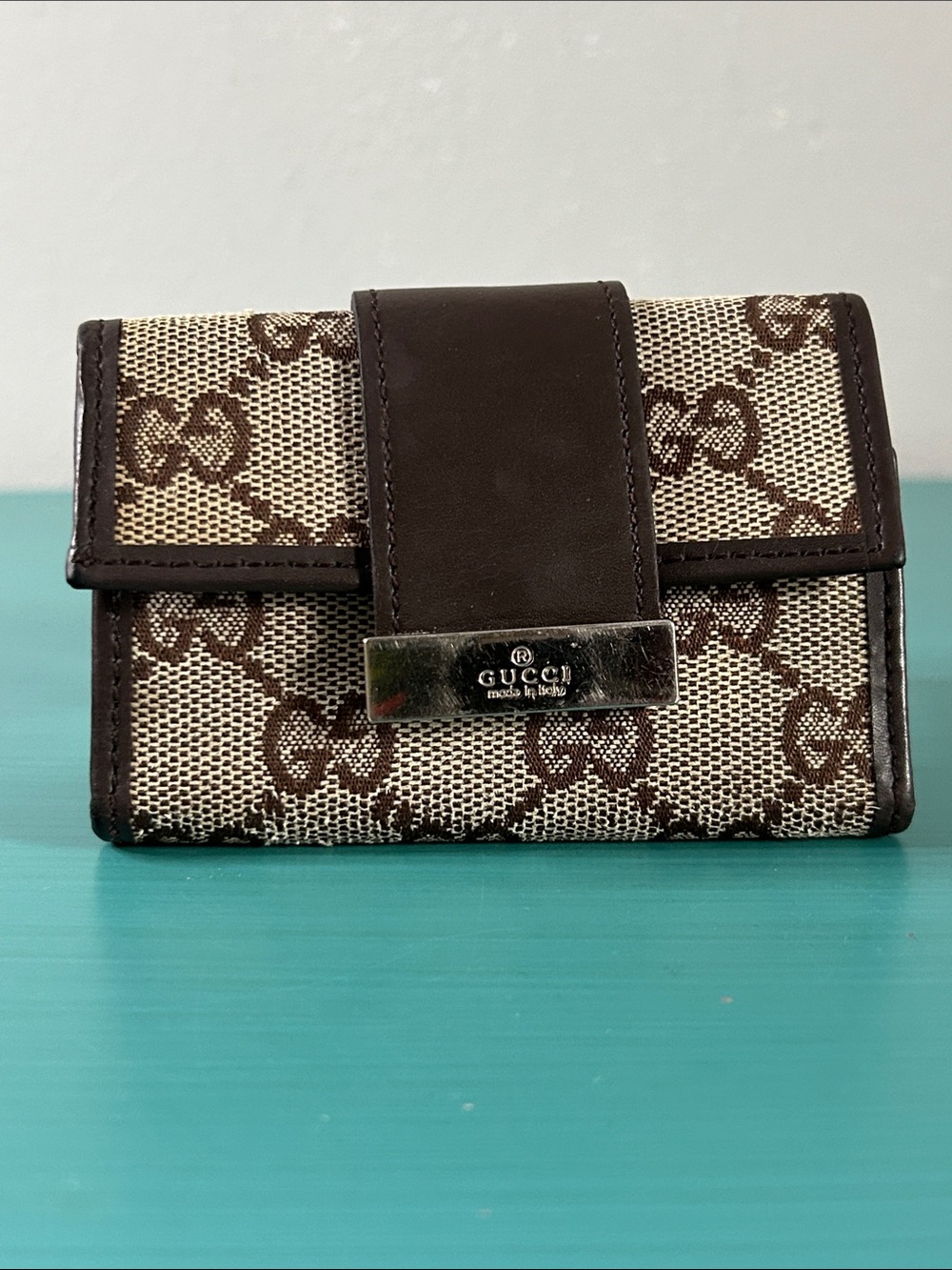 Gucci Vintage Trifold Key Case Wallet Accessory Unisex